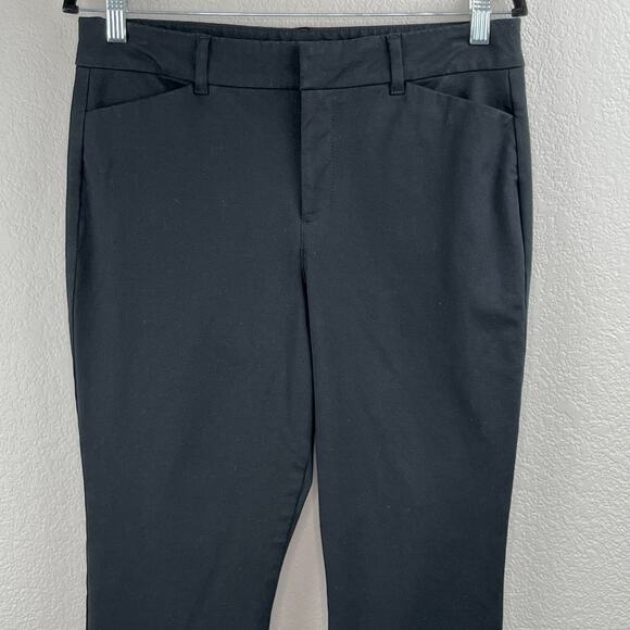 Old Navy Black High Rise Pixie Straight Ankle Pants Size 10 Casual Work - Picture 5 of 12